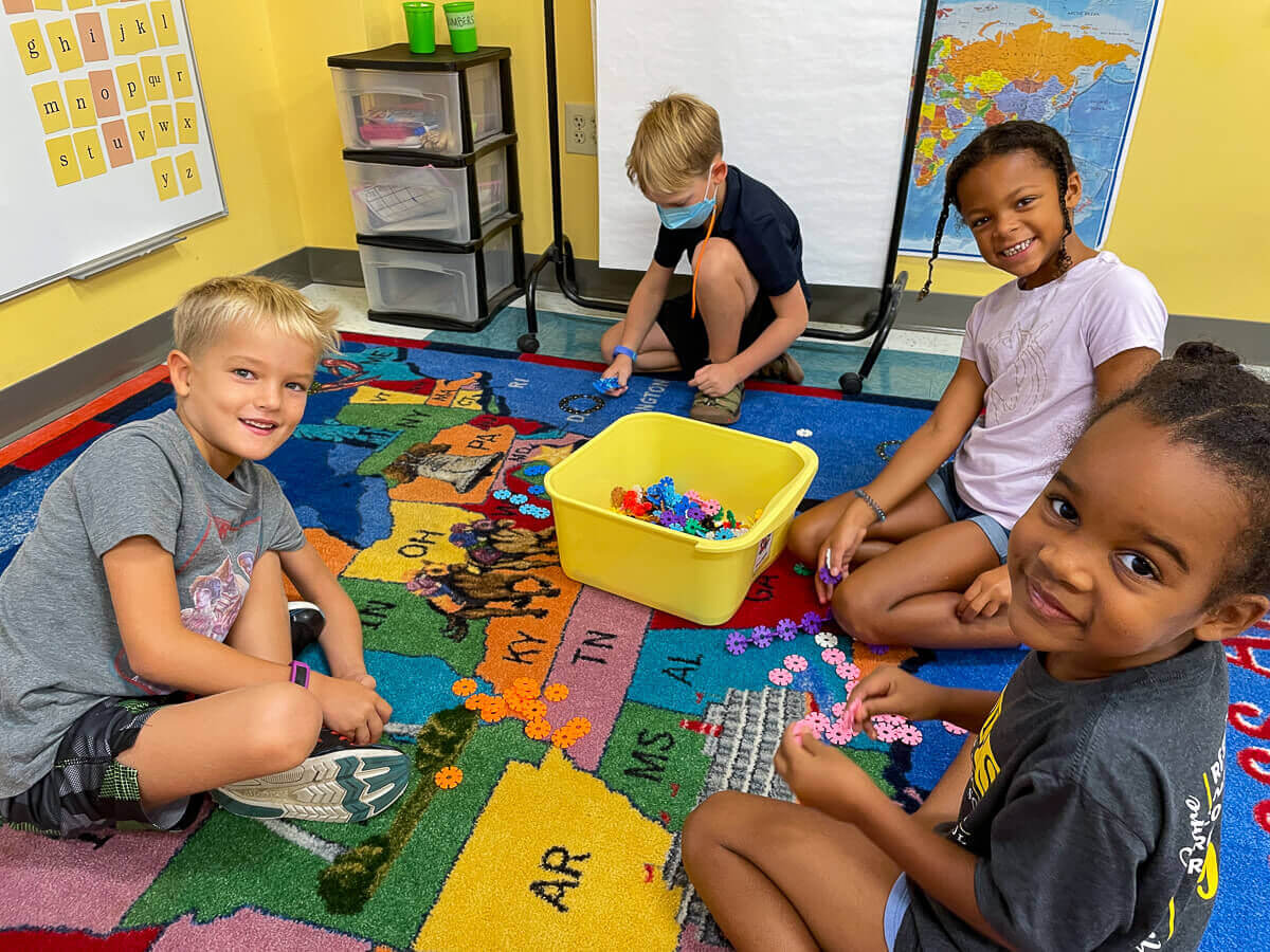 kids in classroom